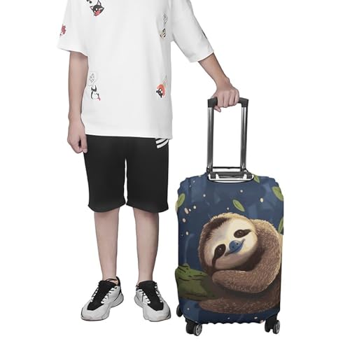Sloth Lazy Travel Luggage Cover Anti-scratch Suitcase Cover Elastic Suitcase Protective Cover Fits 19-32 Inch Luggage M 7