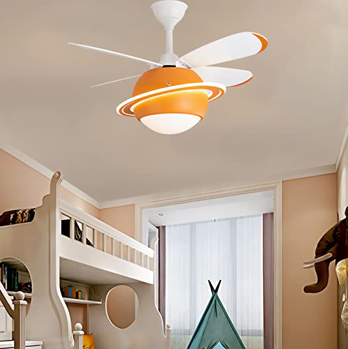 Ventilateur de plafond avec lampe et télécommande pour salon