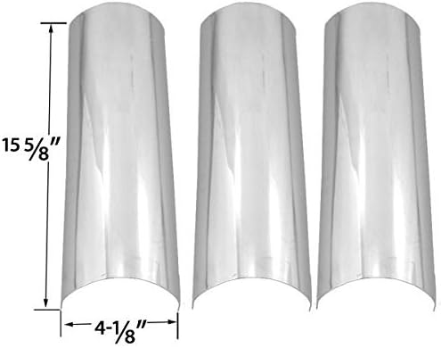 Replacement Master Forge SH3118B Gas Grill Model Repaid Kit | 3 Stainless Steel Burners & 3 Stainless Steel Heat Plates