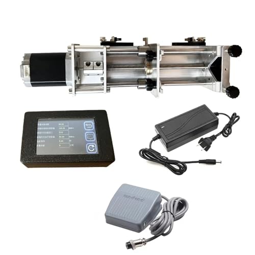 LeTkingok Micro Pompe à Seringue, échantillonneur de Laboratoire Pompe à Seringue électrofilée Machine de Distribution de Haute Précision avec Interrupteur Au Pied...