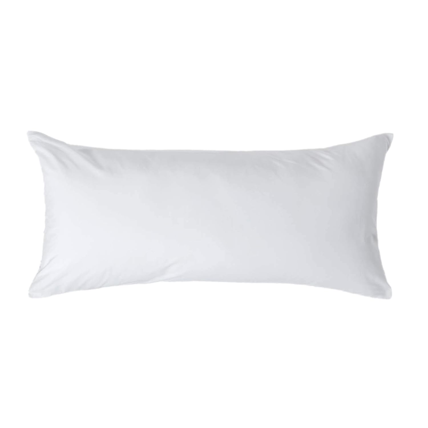 Homescapes White Crisp & Cool 200 Tc Egyptian Cotton Percale Housewife Pillowcase, European Size - 40 X 80 Cm