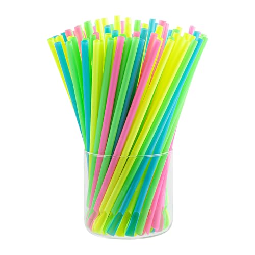 Pitillos plásticos resistentes pack 100 20.32 cm miniatura 2
