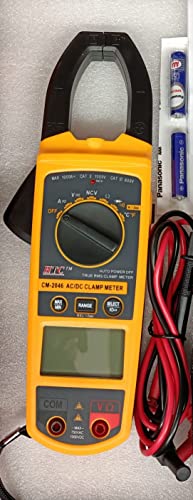 Image of Artist Unknown HTC Instrument CM-2046 Digital AC DC Clamp Meter 1000 Amp, Red