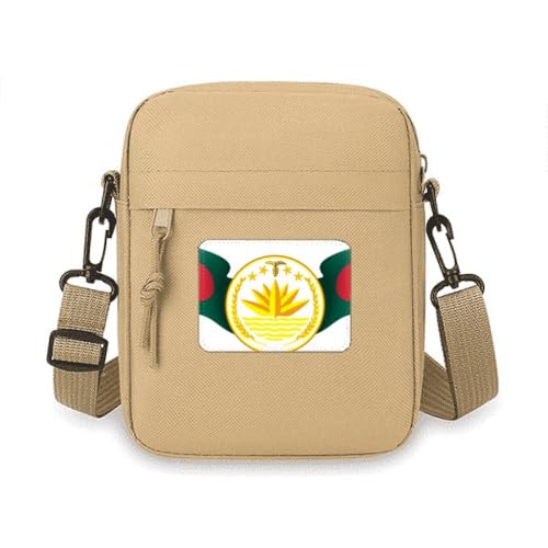 Sac téléphone Bangladesh aux finitions soignées et écusson brodé