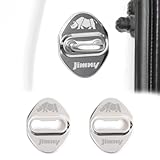 新型スズキジムニー ストライカーカバー JB64 ジムニーシエラJB74 ドアロックカバー ドアストライカーカバー ステンレス製 錆び防止 2点セット (シルバー)