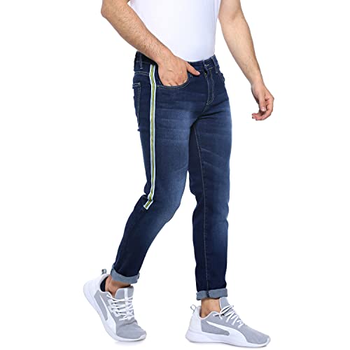Image of CAHOOT Men's Denim Jeans for Regular Wear | Denim Fabric | Slim Fit | Jeans Crafted with Comfort Fit and High-Performance for Everyday Casual Wear