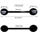LUANDME Inflatable Dumbbell Inflatable Barbell Carnival Party Photo Booth Props Party Decorations Cosplay and Costume Party Supplies