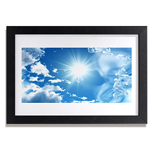 Affiche avec cadre salon et chambre photo murale ciel bleu 30x20 cm
