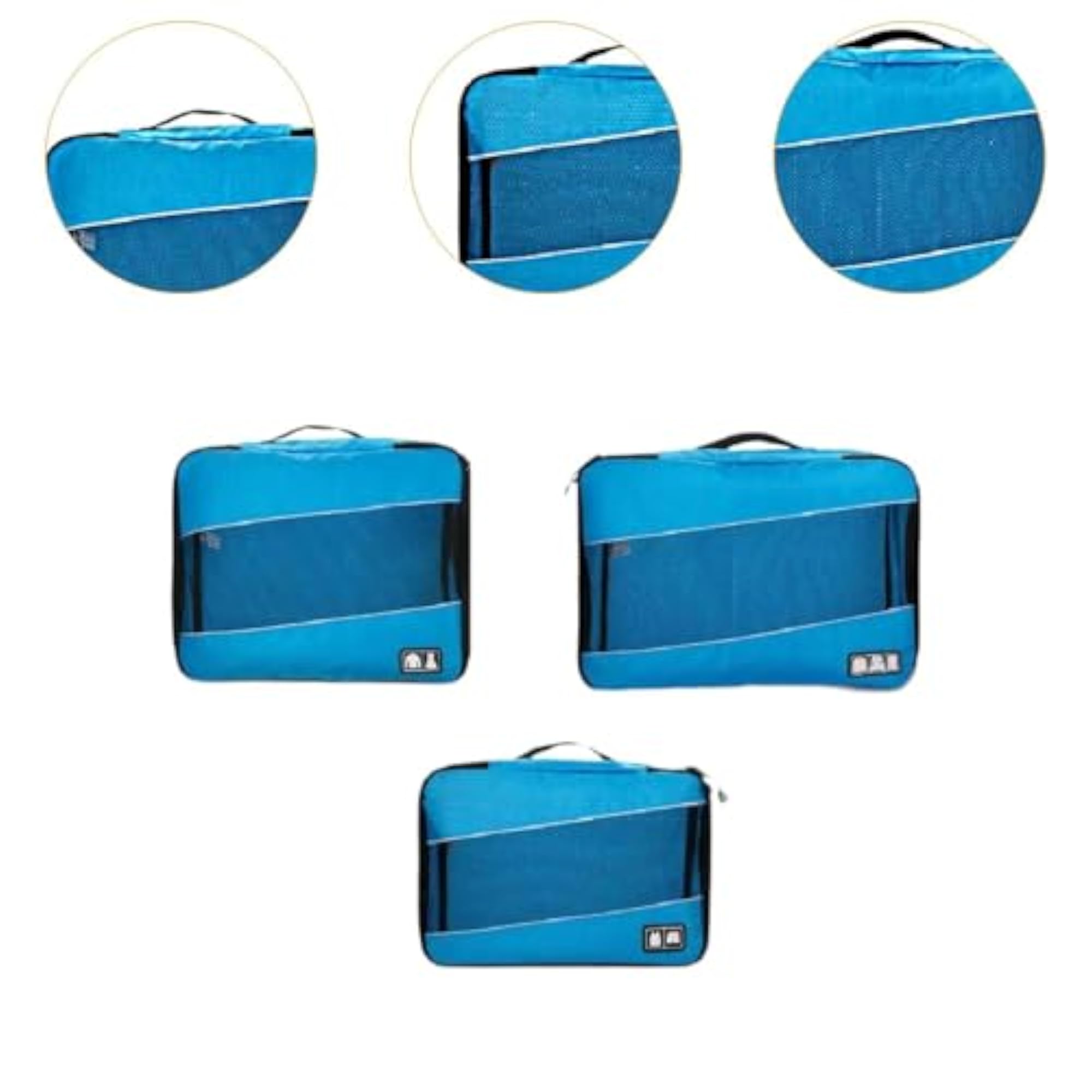3-Pack Luggage Packing Organizer Bags, Portable Storage