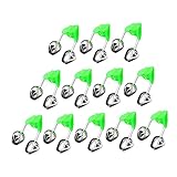 INOOMP 30pcs Fishing Warning Bell Bite Alarm for Fishing Poles Fishing Rod Clips Fishing Twin Bells Light Portable Fishing Pole Outdoor Fishing Rod Bells Alloy at Night Fishing Tackle