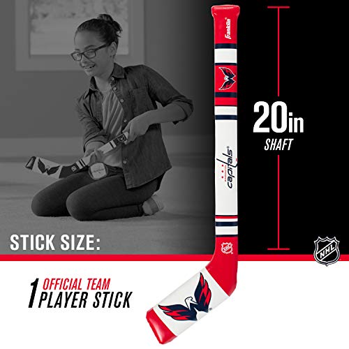 Image of Franklin Sports NHL Team Mini Soft Hockey Stick Set - NHL Team Soft Foam Mini Hockey Stick and Ball - Great Toy for Kids