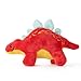 The Petting Zoo Baby Stegosaurus Stuffed Animal Plushie, Dinosaur Animals, ZOOLOGEE Red Dinosaur Plush Toy 11 inches