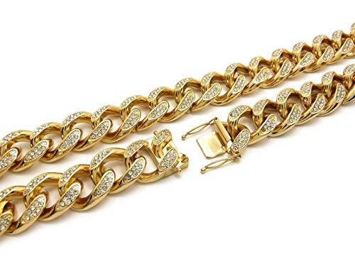 Collier ras du cou cubain robuste 18mm pour imposer son style sans compromis sur la solidité - 4