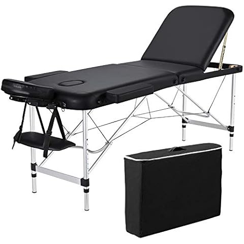 Yaheetech Portable Massage Table with Adjustable Legs Cover