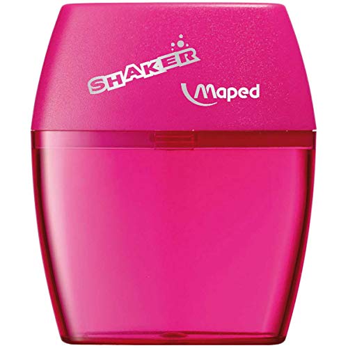 Maped Shaker 2-Hole Pencil Sharpener - 20-Pack - Precise Sharpening - Durable & Portable - Compact Design, Steel Blades - Ideal for Students