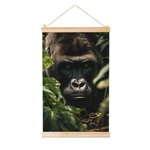 Poster gorille moderne 91,4 x 61 cm pour habiller un grand mur vide facilement