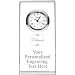 Crown Awards Retirement Crystal Opti-Clock with Free Engraving