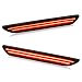 RUXIFEY Smoked LED Side Marker Lights Rear Sidemarkers Compatible with 2015-2019 Ford Mustang Red - Pack of 2