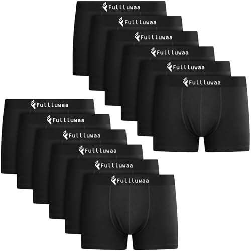 Fullluwaa Calzoncillos Bóxer para Hombre (Pack de 12),