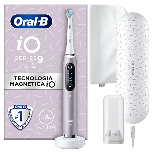 Oral-B Spazzolino Elettrico Ricaricabile iO9 Rosa Edizione Speciale, 1 Testina, 1 Astuccio...