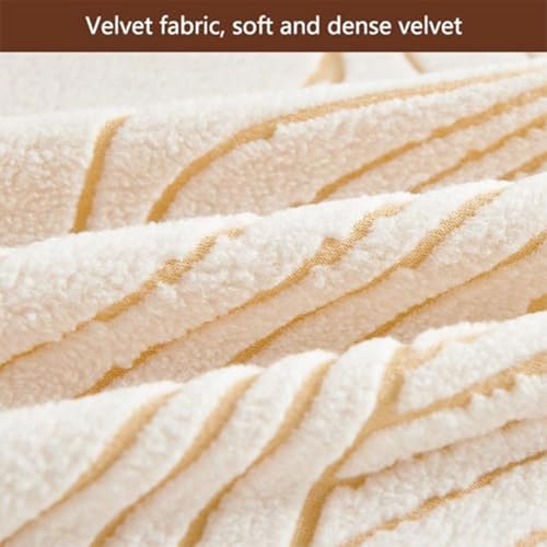 Housse de canapé extensible 2-seater jacquard velours de qualité supérieure - 5