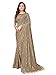 Pratham Blue Women's Sequins Georgette Fancy Saree With Blouse Piece (PB-234_Beige)