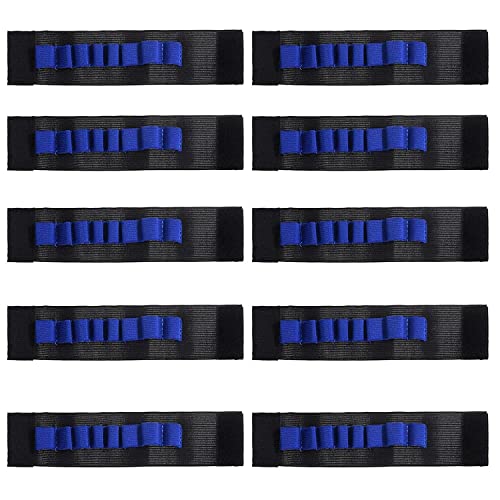 JIAKAI 10pcs EVA Soft Bullets Gun Wrist Belt Band Strap Bandolier for Toy Gun Accessories(No Bulletts )