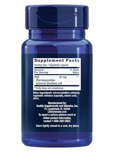 Life Extension PQQ Pyrroloquinoline Quinone