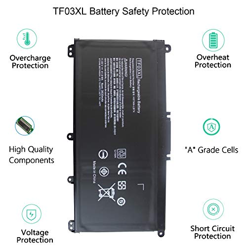 Tf03Xl Laptop Battery Compatible For Hp Pavilion 15-Cc 15-Cd Series 15-Cc060Wm 15-Cc152Od 15-Cc055Od 15-Cd040Wm 17-Ar007Ca 17-Ar050Wm Hstnn-Lb7J 920070-855 920070-421 #TOP4