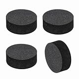 QUARKZMAN 4 Stück Lautsprecher Isolationsfüße Einseitige 25mmx10mm rutschfeste Schaumstoff-Dämpfungsbasis Füße Verstärker Standfüße Matte Für Lautsprecher HiFi Heimkino, Schwarz