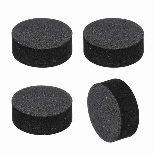 QUARKZMAN 4 sztuki jednostronnych nóżek izolacyjnych głośników, 25 x 10 mm, antypoślizgowa piankowa podstawa tłumiąca, wzmacniacz stóp, mata do głośnika, hi-fi, kina domowego, czarne
