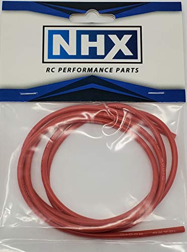 NHX RC Pro Silicone Wire 16 AWG Gauge 3 FT Red