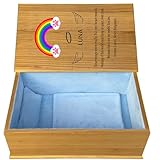 Handmade Waterproof Pet Casket|Dog Cat Casket,Coffin|Pet Caskets For Dogs,Cats|Pet Burial Box,Wooden Box| Pet Memorial (inside19.6'L x11.8'W x7.4'H) Blue Small