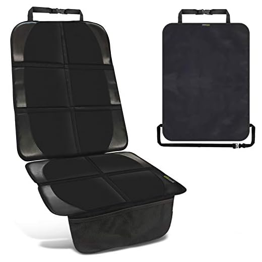 smartpeas Funda para Silla Infantil De Coche Negra - 1 Protector De Respaldo - Funda De Asiento De Coche Universal - Compatible con Isofix - Antideslizante, Fácil De Limpiar, Segura