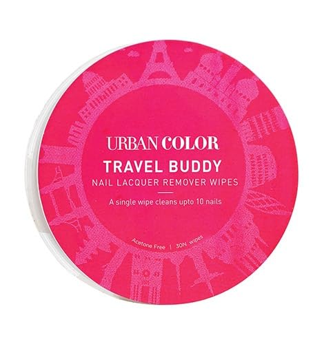 Urban Color London Travel Buddy Nail Lacquer Wipes | Acetone Free, Nourishes Nails, Gentle Formula, Infused with Vitamin B-5-image-27