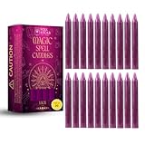 SOUL STICKS Luck Magic Spell Chime Taper Candles 20 Pack - Ideal for Altar, Rituals, Ceremonies, Meditation Pink Candle for Witchcraft Supplies, Wiccan Supplies, Candles Clearance