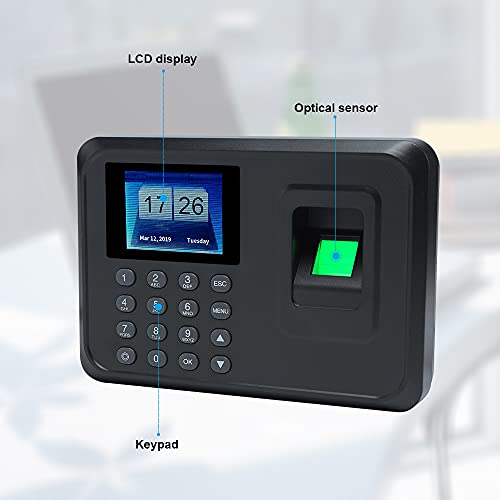 Domary Máquina de comparecimento de senha de impressão digital biométrica inteligente Registrador de