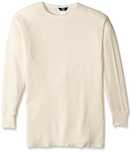 Key Industries Men's Big & Tall Thermal Underwear Shirt, Natural, 2X-Large/Tall