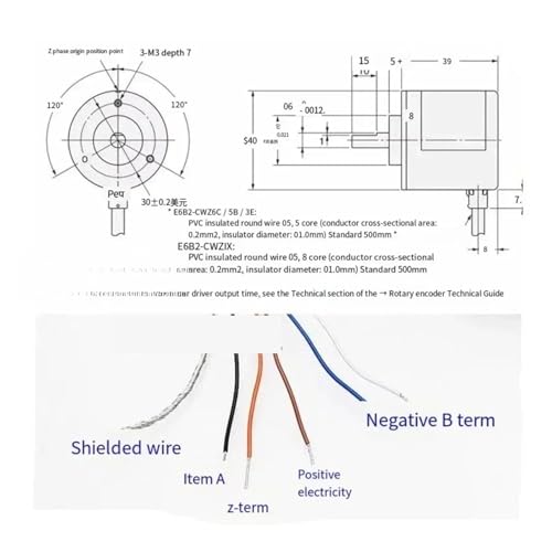 Codeur E6B2-CWZ1X anti-interférence à sortie différentielle pour automate - 3