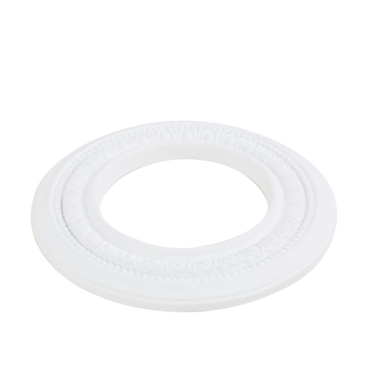 Renovators Supply 9 x 5 Recessed Light Trim Medallion White — Amazon image 4