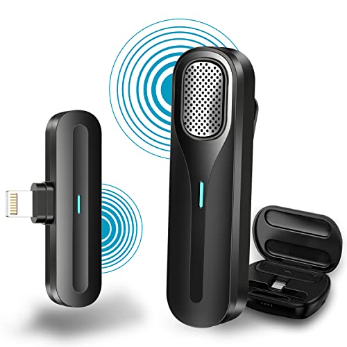 WETCEAOM Micrófono Cravate inalámbrico para iPhone iPad, Micro Corbata de 2,4 GHz Plug & Play para TikTok, Youtube Facebook Live Stream Vlog Video Cover