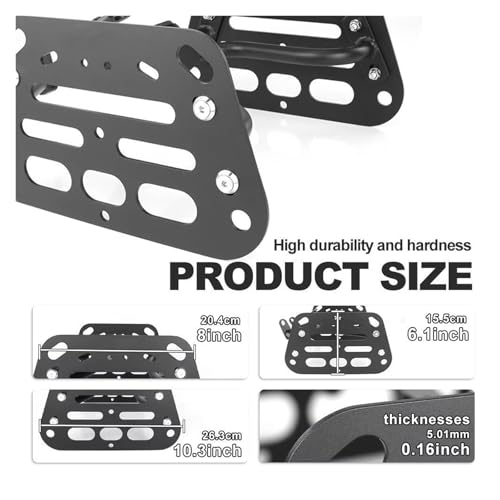 Support sacoche pour Ducati Diavel 1200 2011-2018 porte-bagages arrière noir - 3