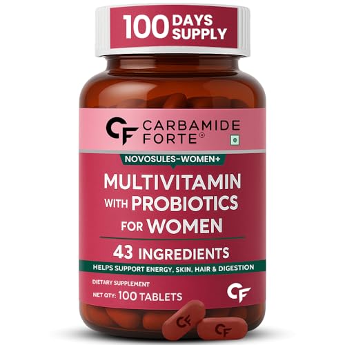Carbamide Forte Multivitamin Tablets for Women | Multivitamins for Womens Wellness | Multivitamin Womens with 43 Ingredients | Women Vitamin for Energy & Health-100 Veg Tablets