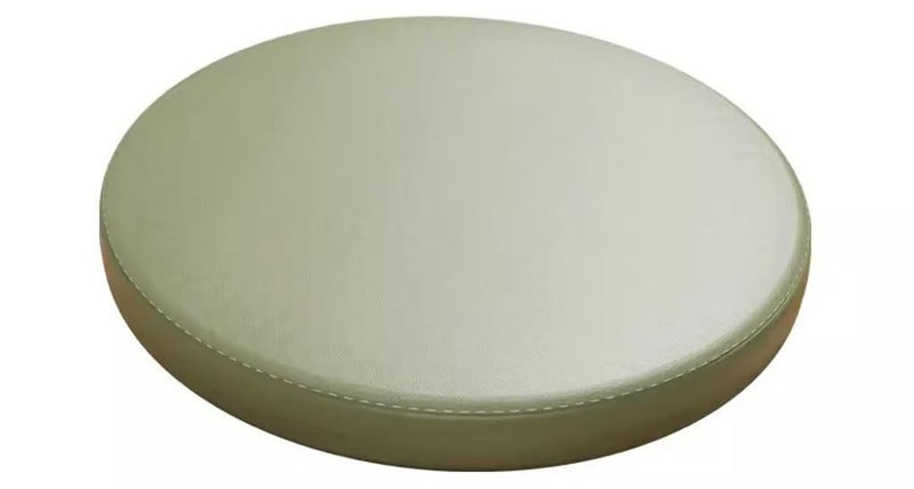 ponpfden PU Leather Round Seat Cushion/memory Foam Non-slip Dining Chair Cushion, Bar Stool Cushion Waterproof Round Chair Pad，Diameter 30cm/35cm/40cm Round Seat Pad