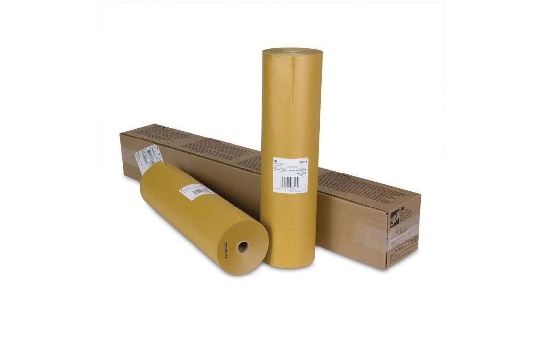 3 M scotchblok 06718 ancho de cinta de carrocero, 750 "Longitud x 18 de papel con revestimiento de polietileno, color dorado