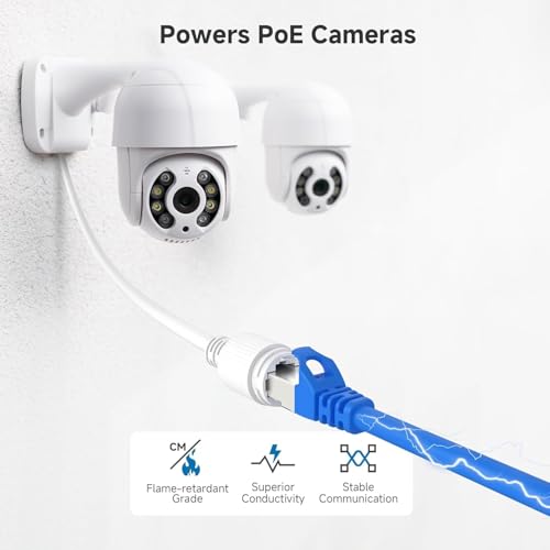 Image of Madhabi LAN Cable 3 Meter - CAT5e Ethernet Patch Cord with RJ45 Connector, High-Speed Internet Network Cable for Computer, Laptop, Router, Modem, Switch, Gaming & Office Use - Blue
