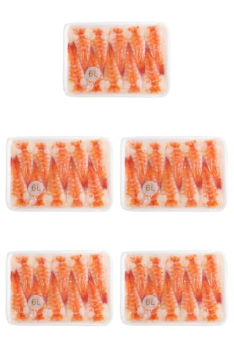 バナメイ活ボイル頭肉付寿司海老 6L (約9.5?10cm) 20枚×5パック 冷凍(まとめ買い) (Vandro専用パッケージ)