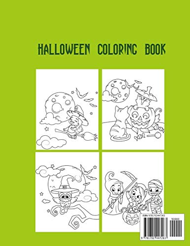 Halloween Coloring Book: Coloring Toy Gifts for Toddlers, Kids ,Children or Adult Relaxtion | Cute Easy and Relaxing Large Print Birthday Gifts image 4