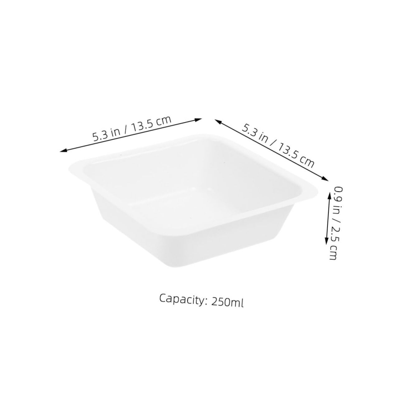 STOBAZA Weighing Boats Lightweight Plastic Dish Lab Tray Scale for Weighing Dishes