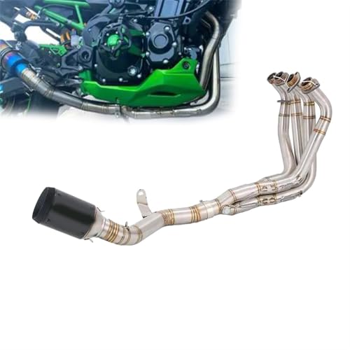 Échappement Moto Kawasaki Z900 SE 2022 Silencieux Carbone 160 mm avec Raccord Avant